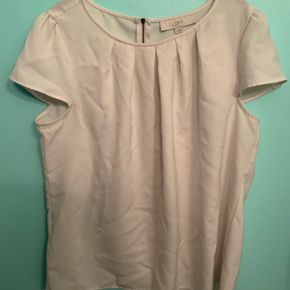 Loft Cream Blouse size L